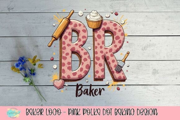 Download Baker Logo - Pink Polka Dot Baking Design - Baker logo Collection