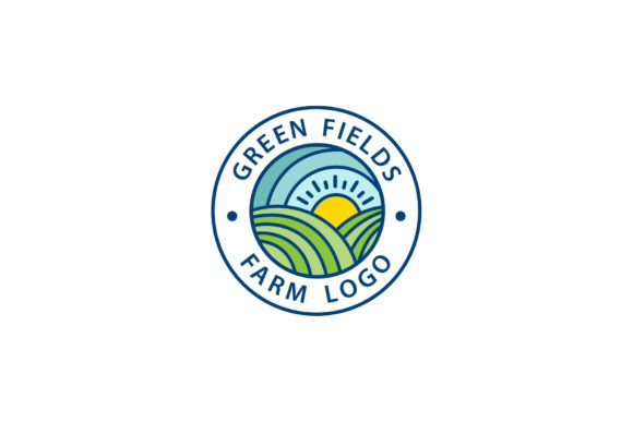 Download Green Farm Logos Vector Emblem - Logos Collection
